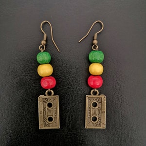 reggae mixtape earrings
