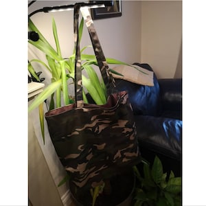 large camo tote bag