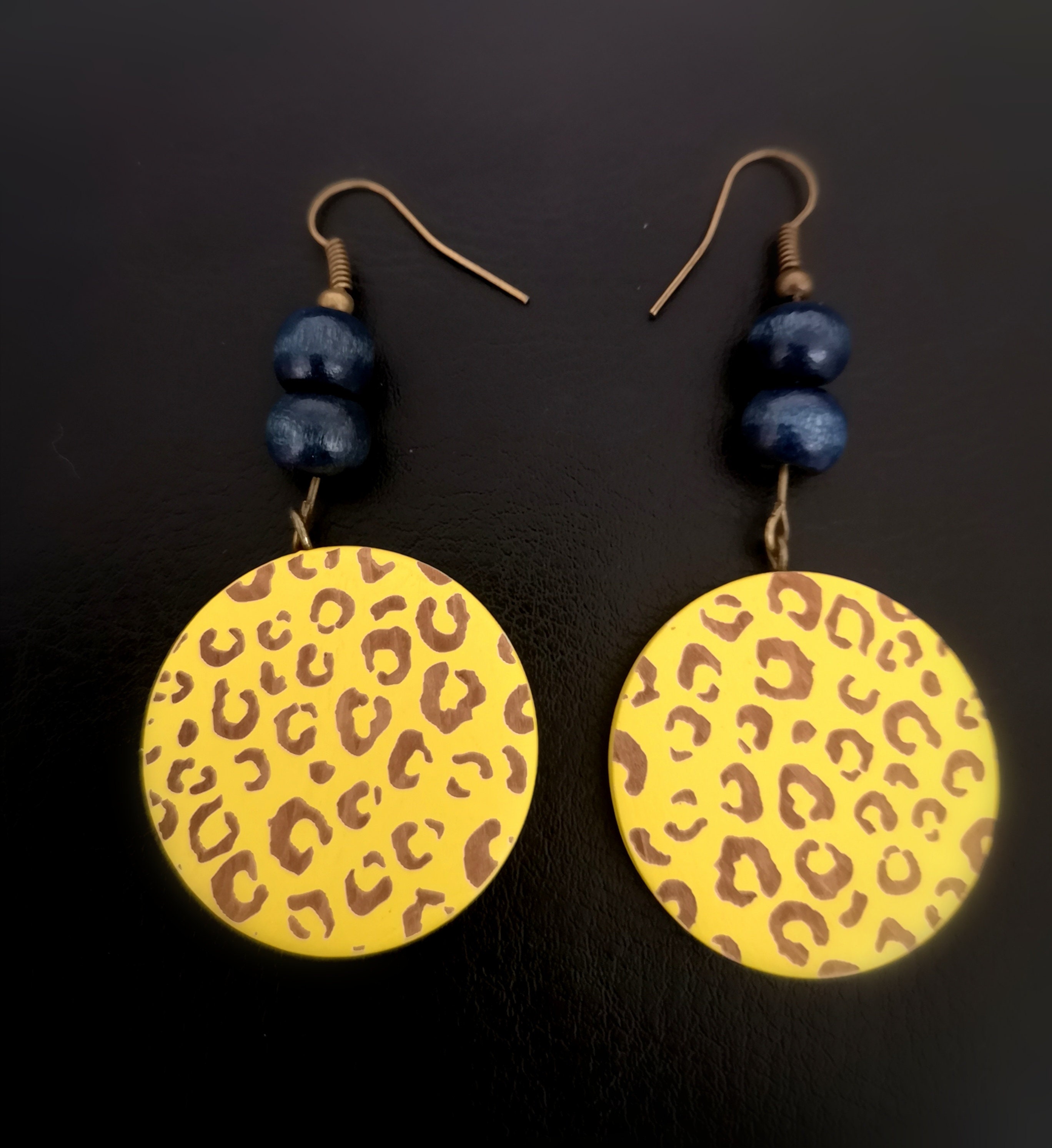 Orecchini pendenti alla moda con stampa leopardata per donne ragazze disco moneta nappa infila orecchini bohemien orecchini a bottone esagerati orecchio gioielli personalizzati regali BFF, Metallo Orecchini pendenti alla moda con stampa leopardata per donne ragazze disco moneta nappa infila orecchini bohemien orecchini a bottone esagerati orecchio gioielli personalizzati regali BFF, Metallo
