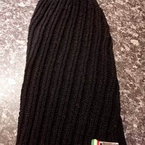 Long slouchy rasta beanie