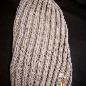 Hand knitted rasta beanie