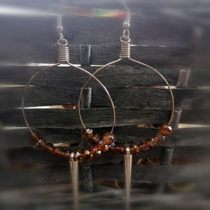 beaded hoops
