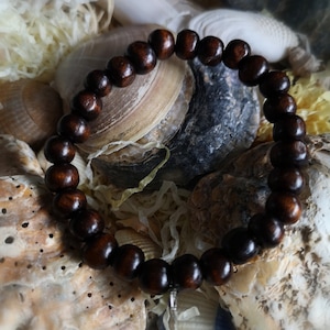 wooden beaded bracelet