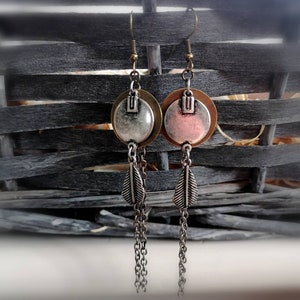 Chain drop earrings