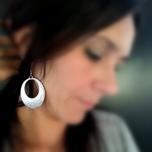 Silver/gold  drop hoops