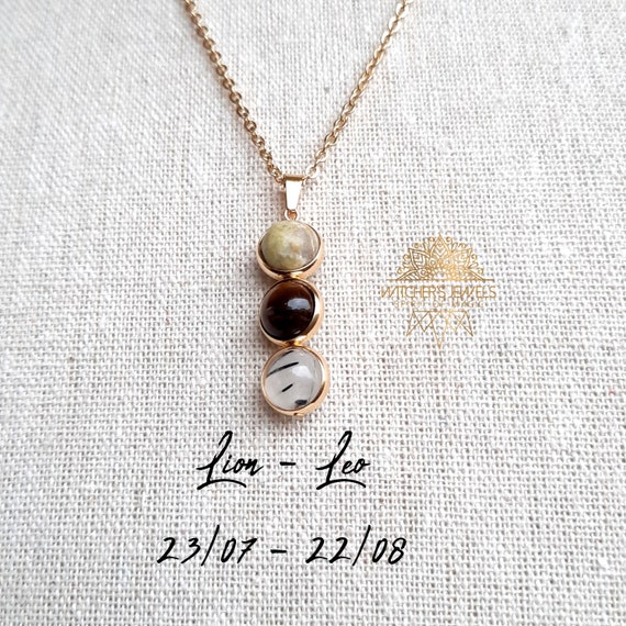 Chaîne Plaquée Or 18k Avec Pierre Noire - Bijou Fantaisie élégant - Neuf Sans Boîte