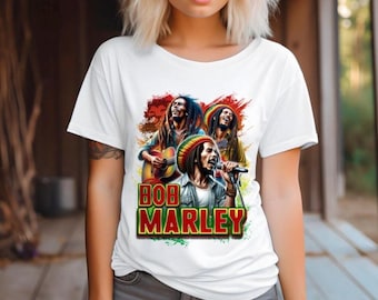 Bob Marley "One Love" T-Shirt, Reggae Music, Personalized Fan Shirt