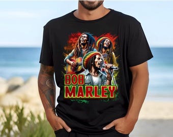 Bob Marley "One Love" T-Shirt, Reggae Music, Personalized Fan Shirt