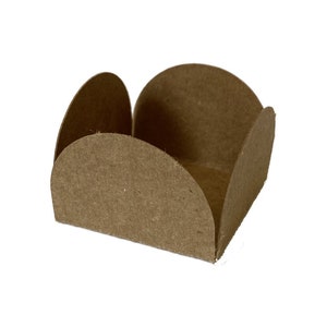 Kraft Truffle Holder, Chocolate Wrapper, Candy Petal Box, Open Candy Box, Sweet Candy Holder, Treat Boxes, Brigadeiro, Forminha de Doces