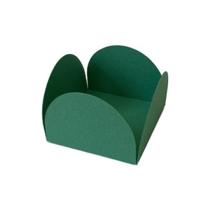Porte-truffe verte, emballage de chocolat, boîte de pétales de bonbons, boîte de bonbons ouverte, porte-bonbons sucrés, boîtes de friandises, Brigadeiro, Forminha de Doces