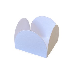 White Truffle Holder, Chocolate Wrapper, Candy Petal Box, Open Candy Box, Sweet Candy Holder, Treat Boxes, Brigadeiro, Forminha de Doces