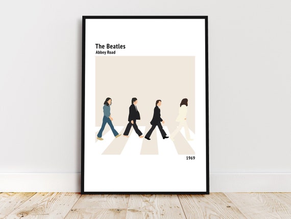 The Beatles Abbey Road Inspired Album Cover Poster A3 A4 Etsy