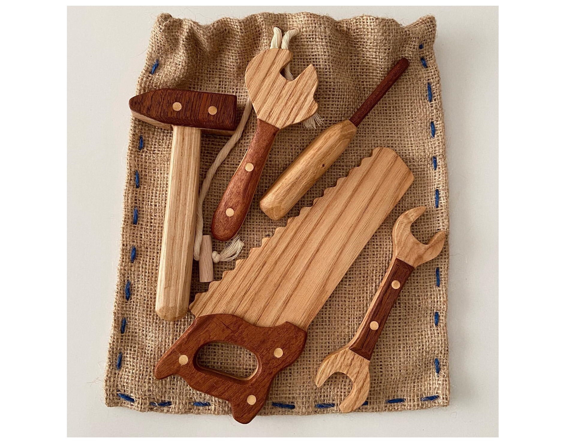 Wooden Tool Set Wooden Toy Tool Kit Repair Kit for Kids With Etsy