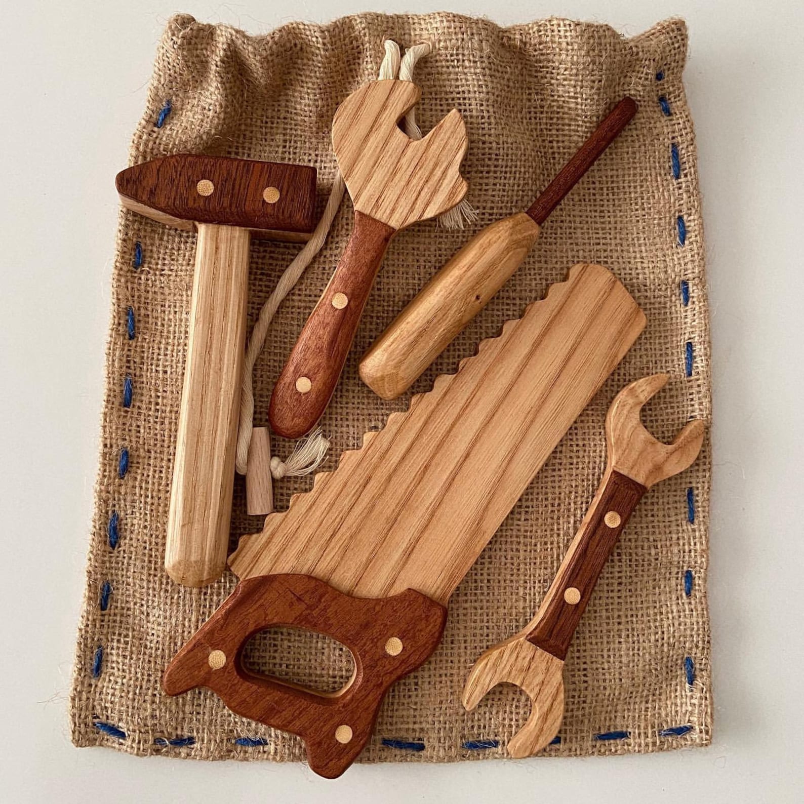 Wooden Tool Set Wooden Toy Tool Kit Repair Kit for Kids With Etsy