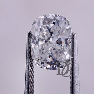 1.95CT Cushion VVS Crushed ice Colorless Loose Moissanite for Solitaire Engagement Ring,Halo Wedding Ring,Moissanite Pendant,Bridal ring set
