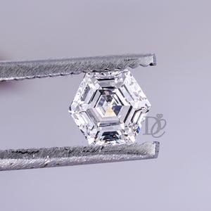 1.50CT Hexagon Step Cut Lab Grown Diamond,E/VSS1 Lab Created Diamond,Loose Diamond for Custom Engagement Ring,Gift for Her,Diamond for Women