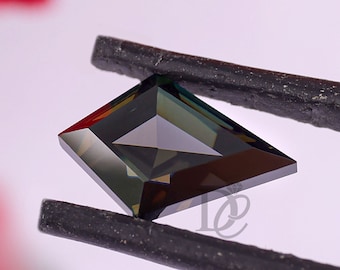 10 x 7 MM Schwarz Kaffee Farbe Drachen Form Lose Moissanite Edelstein, Vintage Form Diamant Für kundenspezifische Schmuck Ring / Anhänger / Ohrringe Für Sie