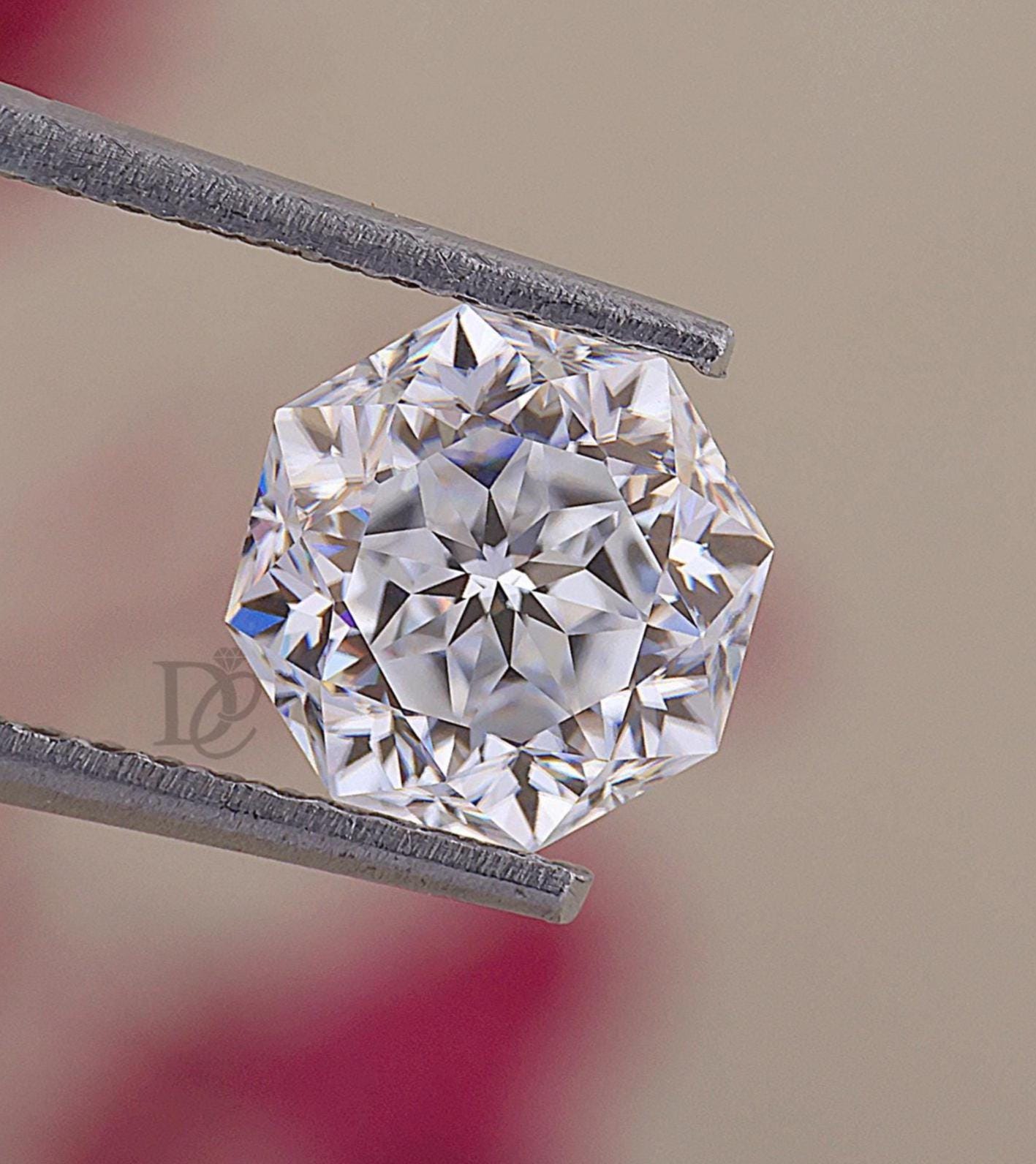 Octagon cut diamond - Etsy 日本