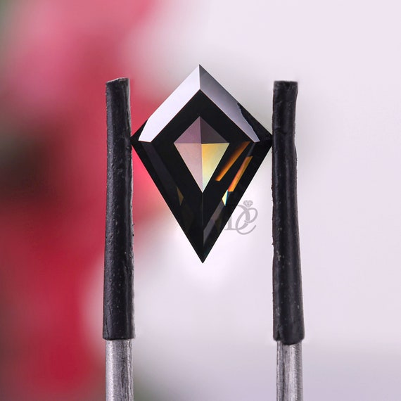Black Salt and Pepper Kite Cut Loose Moissanite Gemstone,Classic Diamond For Engagement Ring,Wedding Ring,Pendent,Earrings,Custom Jewellery