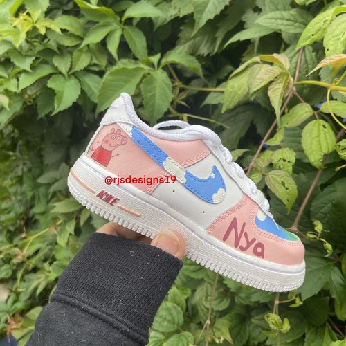 Peppa Pig Air Force 1's - Etsy