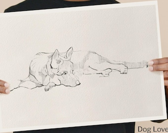 German Shepherd Art Print – Dog Lover Gift & Pet Memorial Wall Art