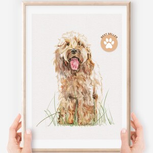 Cockapoo Aquarellmalerei, Hundeliebhaber Ideen, Cockapoo-Kunst, Cockapoo-Druck