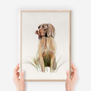 English Springer Spaniel Watercolor Painting, Dog Lover Gift, Pet Portrait, Spaniel Gifts, Dog Memorial Gifts, Fine Art Print