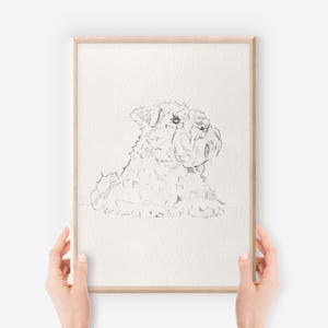 Schnauzer Wall Art Printable, Dog Lover Gift, Schnauzer Portrait, Digital Download, Dog Memorial Gift, Instant Download, Art Print, Dog Mom