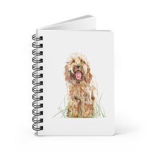 Quaderno con motivo Cockapoo, regalo per amanti dei cani, idea regalo per il compleanno di una mamma di cani, appunti a spirale