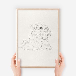 Miniature Schnauzer Poster, Dog Lover Gift, Pet Portrait, Dog Memorial Gift, Dog Mom Gift, Dog Dad Gift, Miniature Schnauzer Wall Art