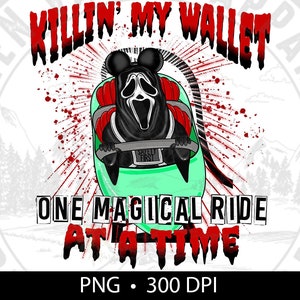 Killing My Wallet Graphic Design, PNG/AI/SVG File Digital Download, Gebruik met Photoshop, Canva, grafische programma's