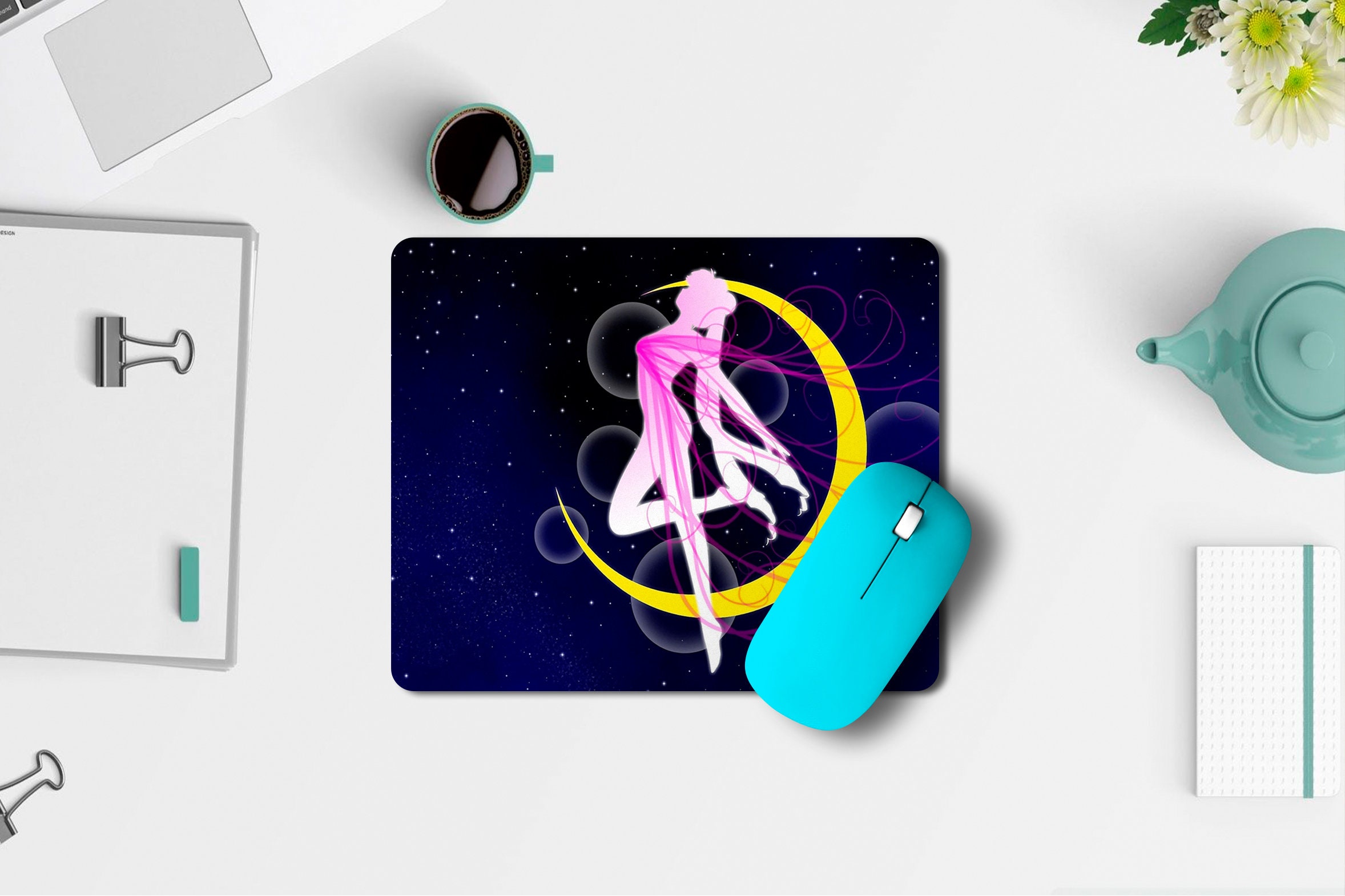 Mouse Pad Kawaii Manga Pad for Mouse Mat TV Series Round Rug Etsy