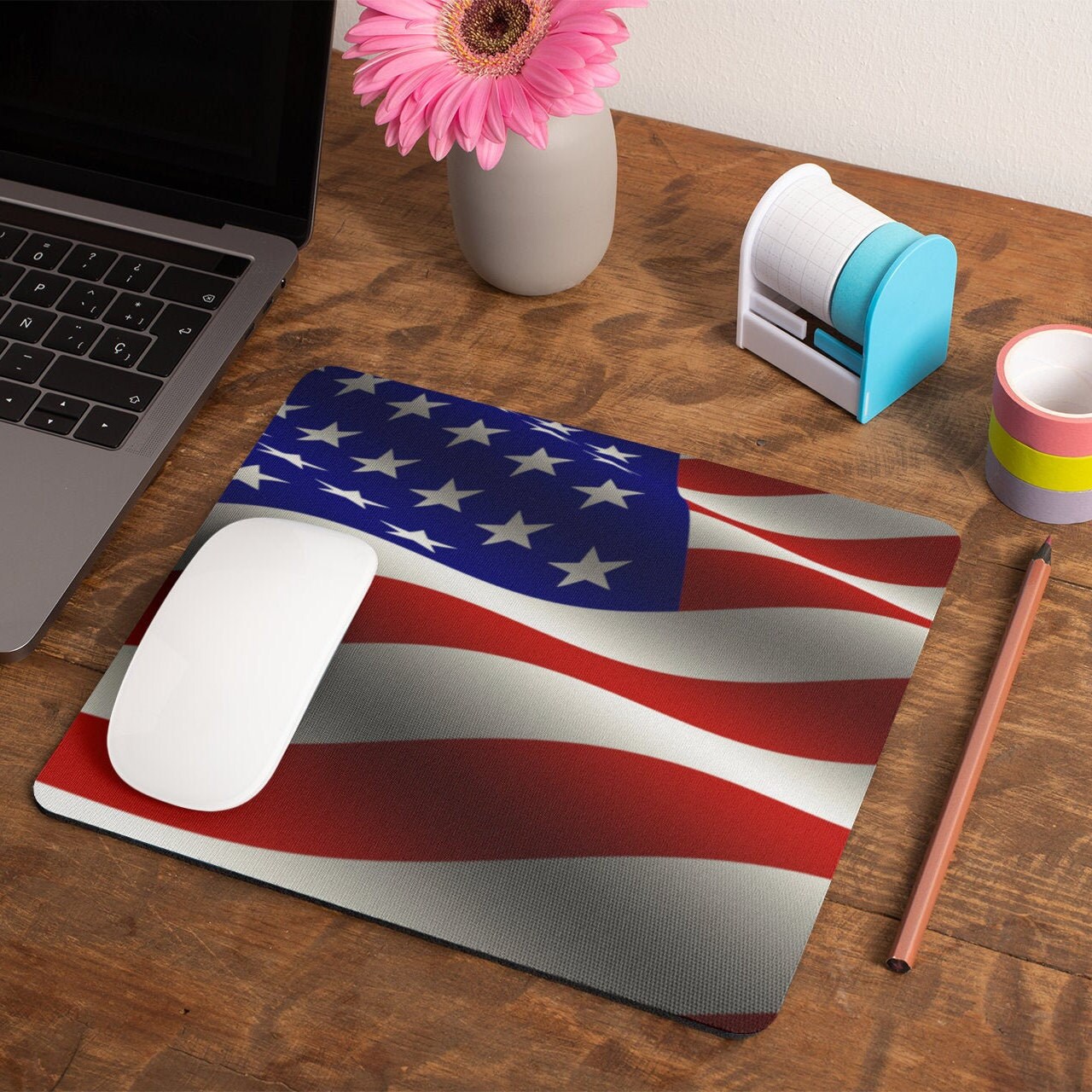 American Flag Mouse Pad USA Flag Pad for Mouse Rug US Flag Etsy España