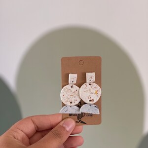 Pink sand clay earrings