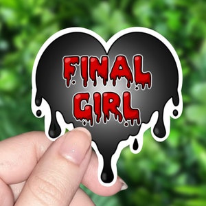 Horror Fan Final Girl Sticker | Prism Holographic Water Proof