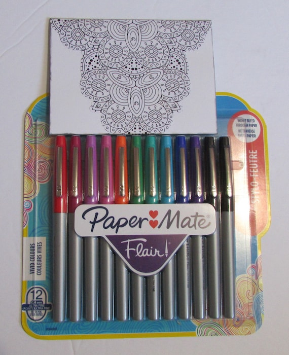 Paper Mate Flair Felt Tip Pen Set, 0.7mm, 12 Count