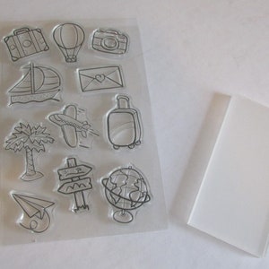 Acrylic Block for Clear Stamp,transparent Stamp Block,acrylic Mounting Block ,clear Transparent Stamp,grip Block 