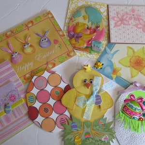 Plus de cartes de voeux de Pâques uniques, amusantes, mignonnes, adorables, lumineuses, faites main, une carte spéciale pour toutes les personnes sur votre liste