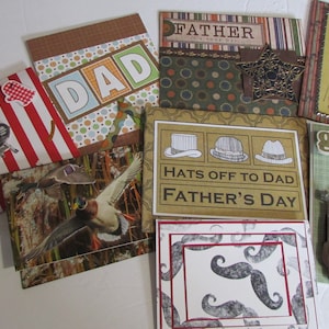 Uniques, uniques en leur genre, des cartes de voeux faites main pour la fête des pères, une carte spéciale pour un père spécial, ou une figure paternelle et un grand-père aussi !