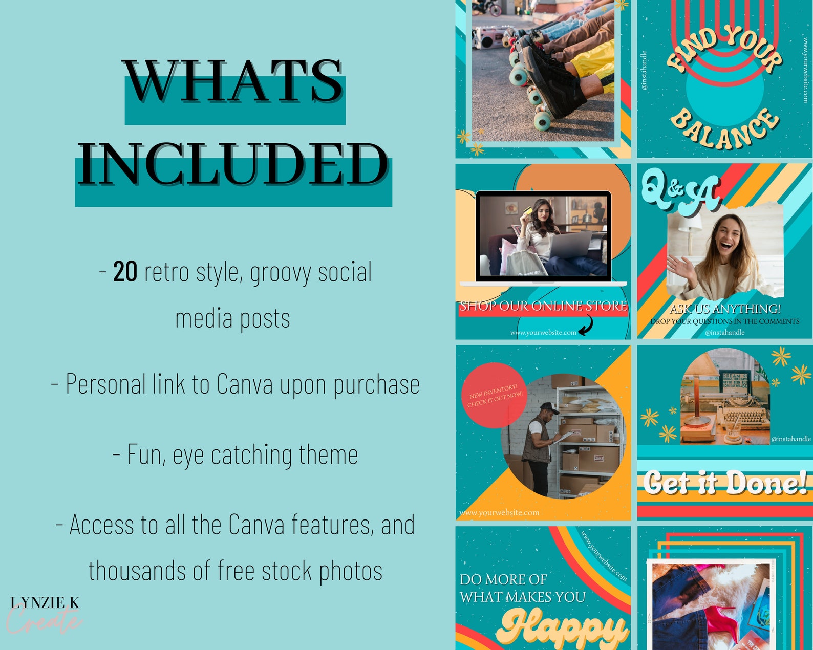 Instagram Post Templates Retro Templates Instagram Creative Insta