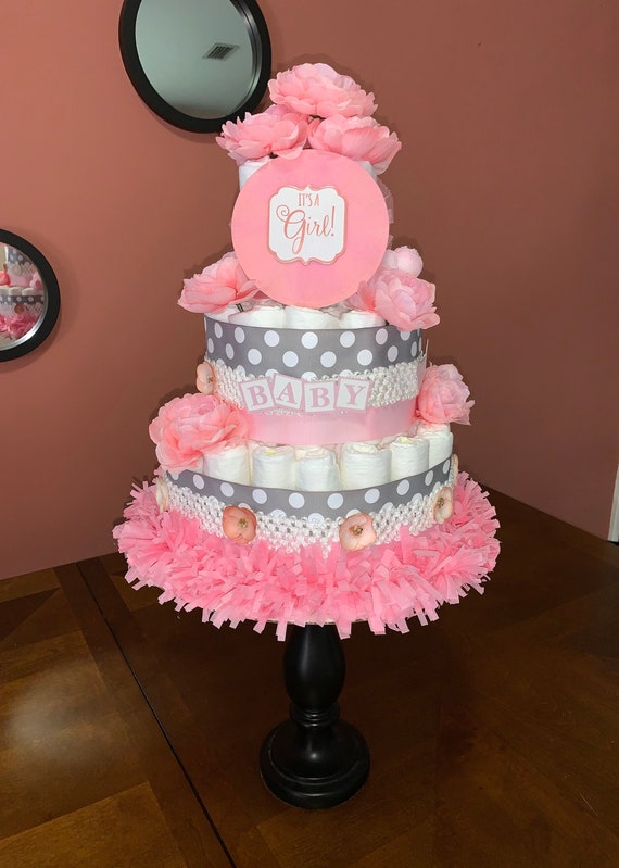 its a girl diaper cake