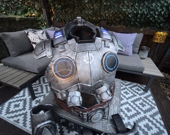 Zbroja cosplayowa Gears of War: niestandardowy tors LED, pas i ochraniacze (bez hełmu)