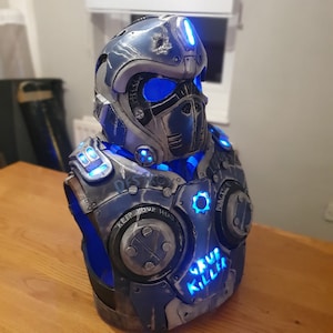 Gears of War Torso Cosplay with Helmet, Clayton Carmine, Gears Helmet, GOW Cosplay, Cosplay Costume Custom Made Costume, Video Game