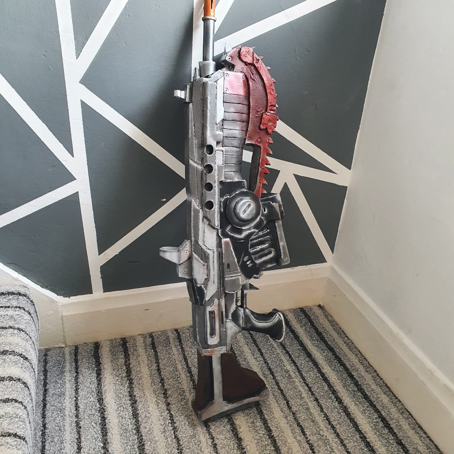 Gears of War Lancer Replica Costume Weapon Cosplay Etsy UK