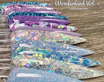 Wonderland Vol 3- dip powder, dip powder for nails, nail dip, dip powders, acrylic powder, acrylic, nail, nails, glitter dip powder, dip