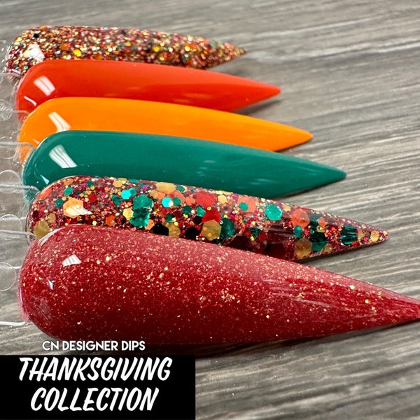 Thanksgiving Collection- dip powder, dip powder for nails, nail dip, dip nail, dip powders, nails, nail, acrylic, dipping powder