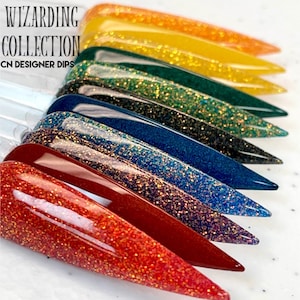 Wizarding Collection- dip powder, dip powder for nails, nail dip, dip powders, acrylics, acrylic nail, glitter dip powder, acrylic, nails