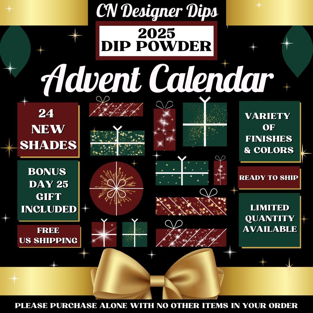 2025 Advent Calendar- Dip Powder, Dip Powder Advent Calendar, 24 Dip ...