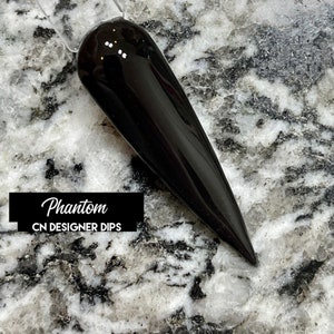 Phantom- off black, dip powder, nail dip powder, dip powder for nails, dip nail powder, acrylic, acrylics, acrylic powder, nails