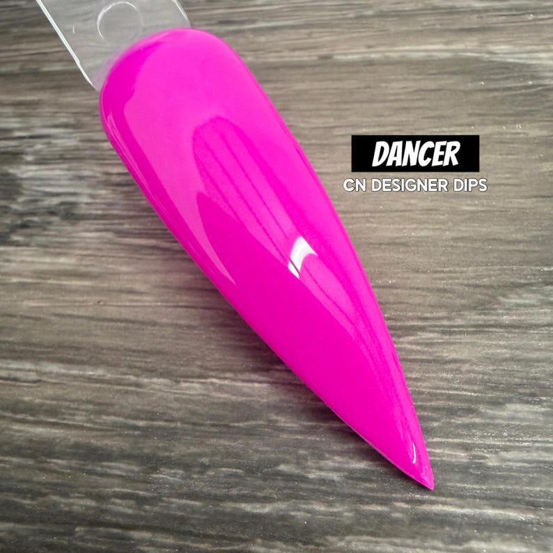 Dancer- dip powder, dip powder for nails, acrylic, dip nails, dipping powder, manicure, pink, valentine, summer, bright, magenta, solid image 1